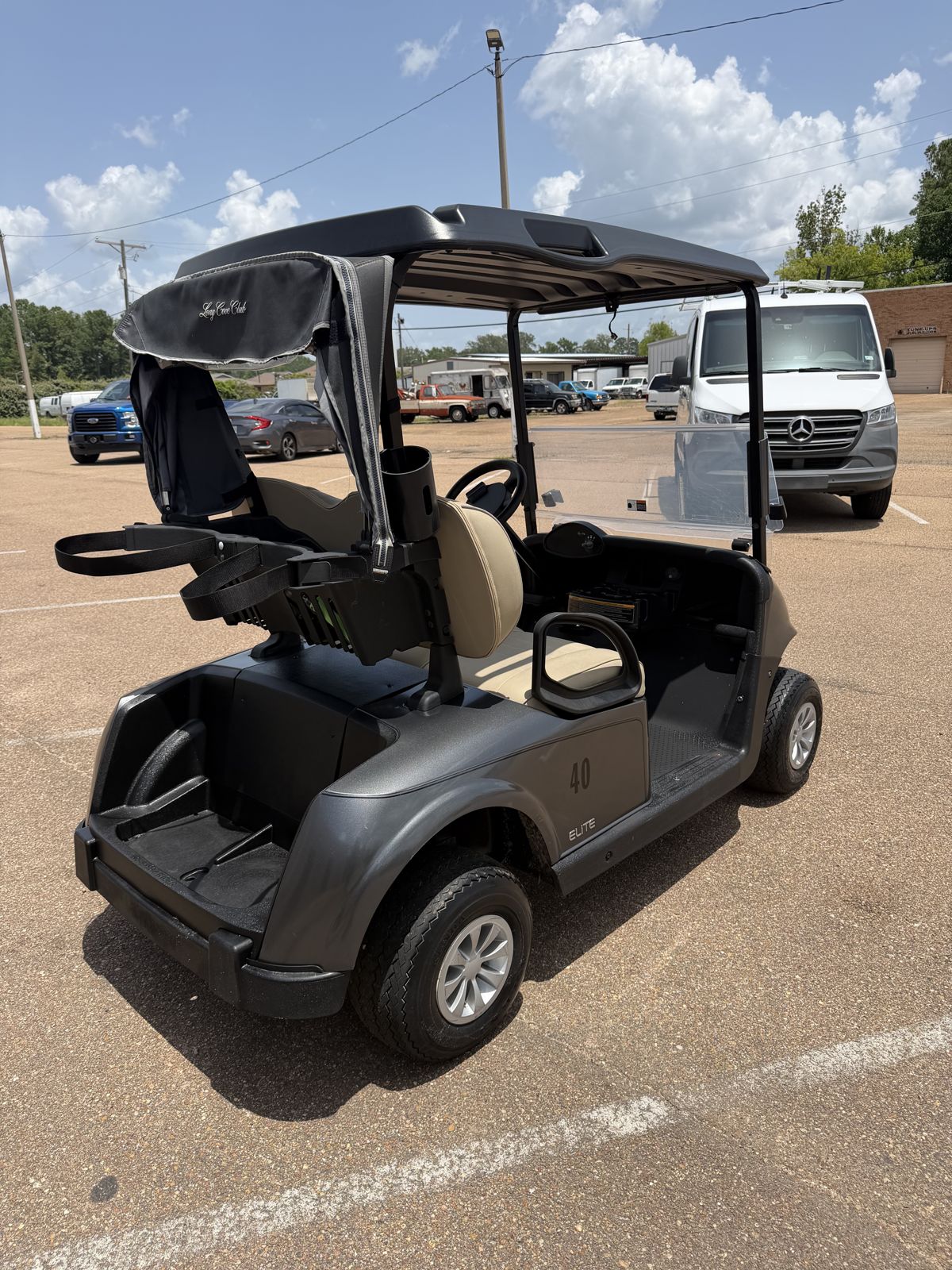 E-Z-GO RXV Elite fleet golf cart rear view