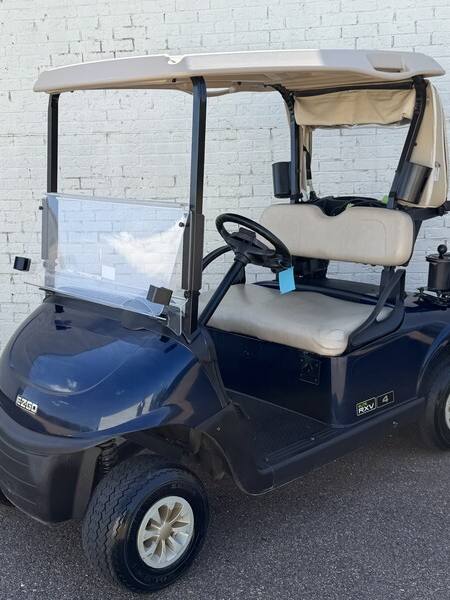 2019 E-Z-GO RXV Elite in blue crystal, sold