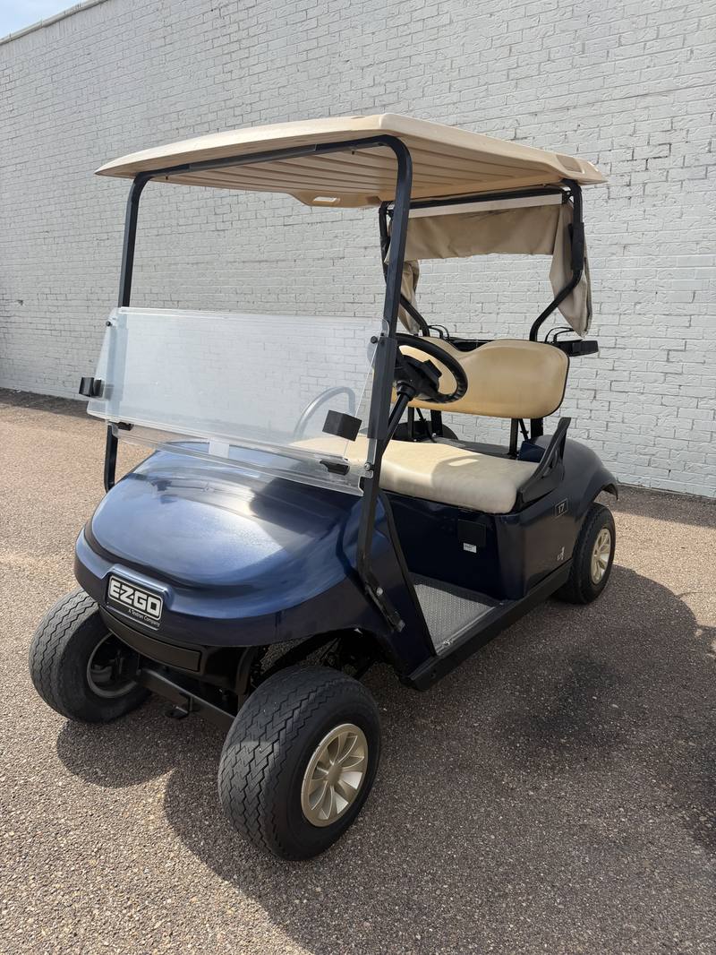 2021 E-Z-GO TXT EX1 gas cart in patriot blue, sold