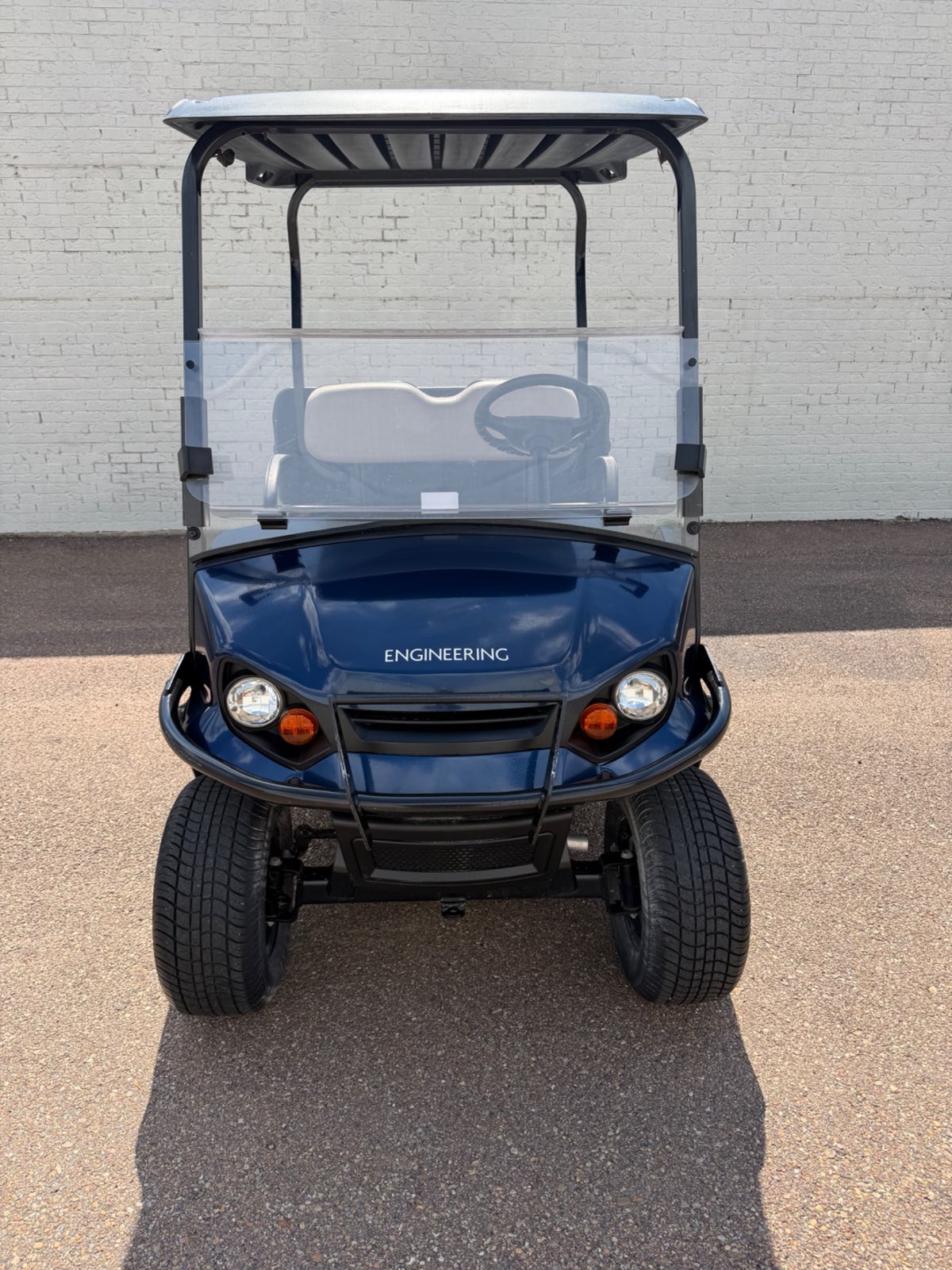 2021 Cushman Hauler 800X Elite Double Pack Electric Utility Golf Cart - Blue - Samsung Lithium Battery - front - Jane's Golf Carts Pearl MS