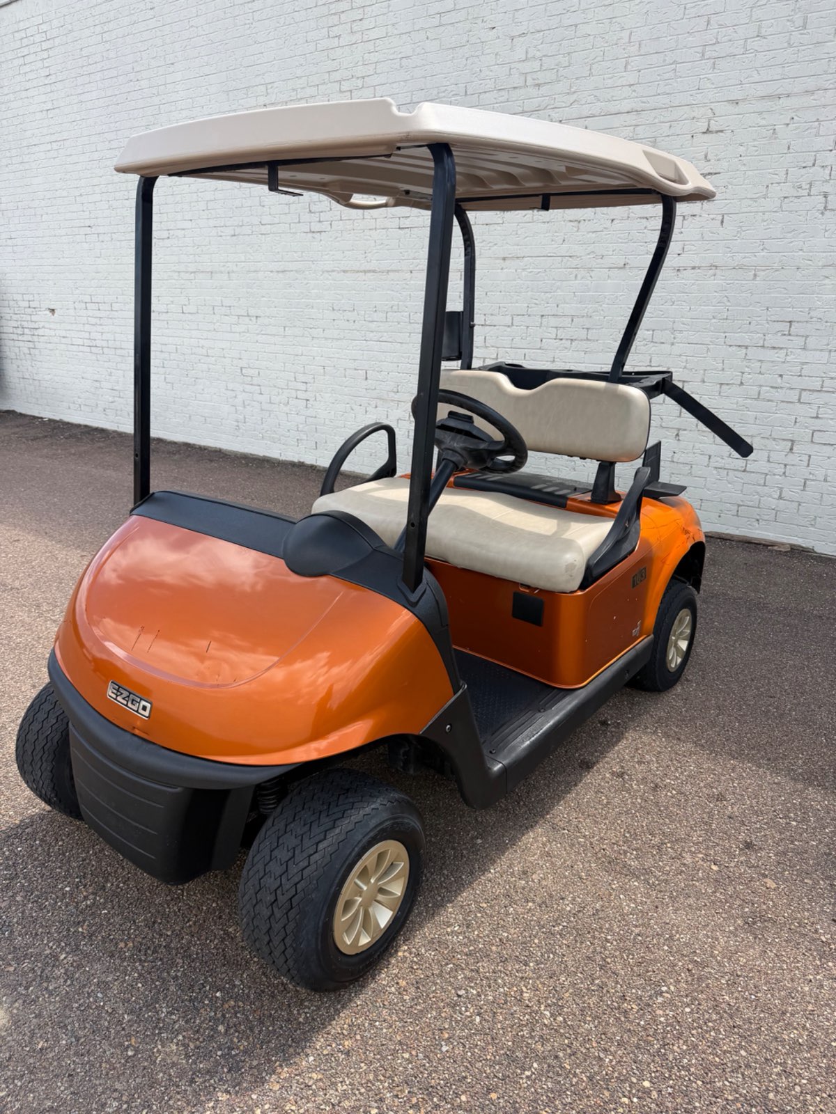 2021 E-Z-GO EX1 Gas Golf Cart - Orange - Trade-In Special for sale at Jane's Golf Carts in Pearl, MS
