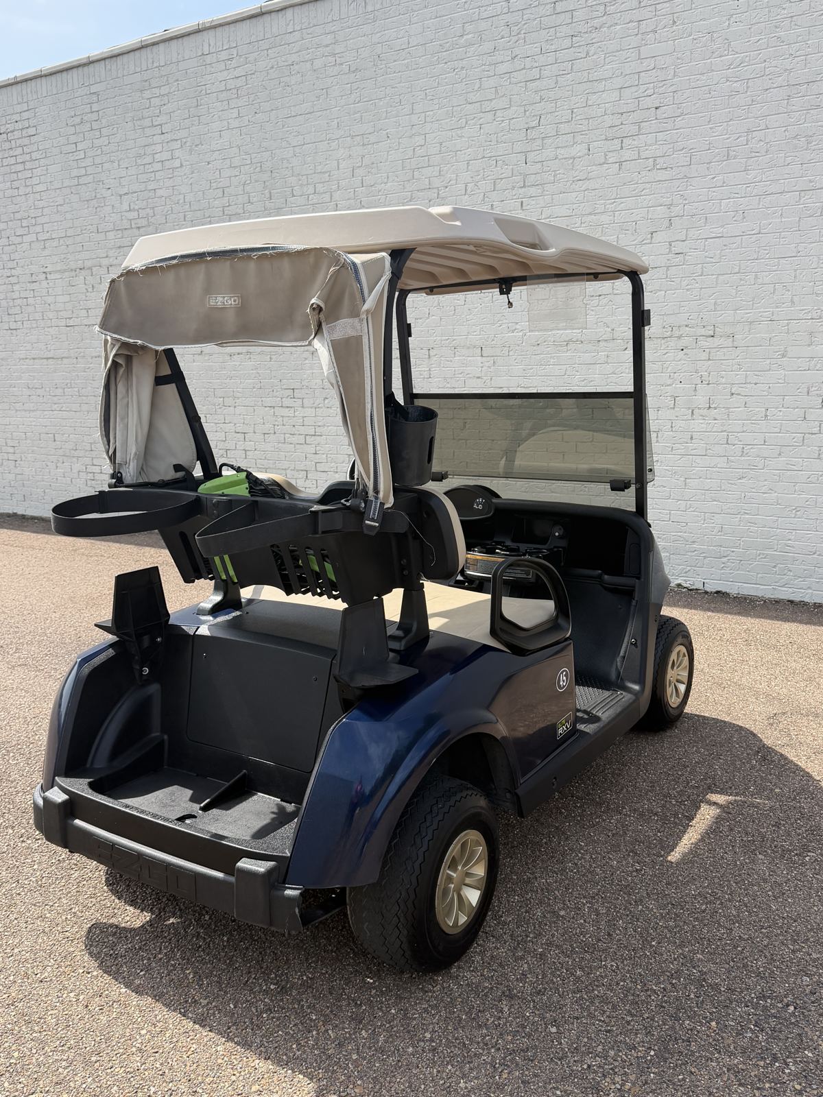 2020 E-Z-GO RXV Elite Electric Golf Cart - Patriot Blue - Samsung Lithium Battery - view 2 - Jane's Golf Carts Pearl MS