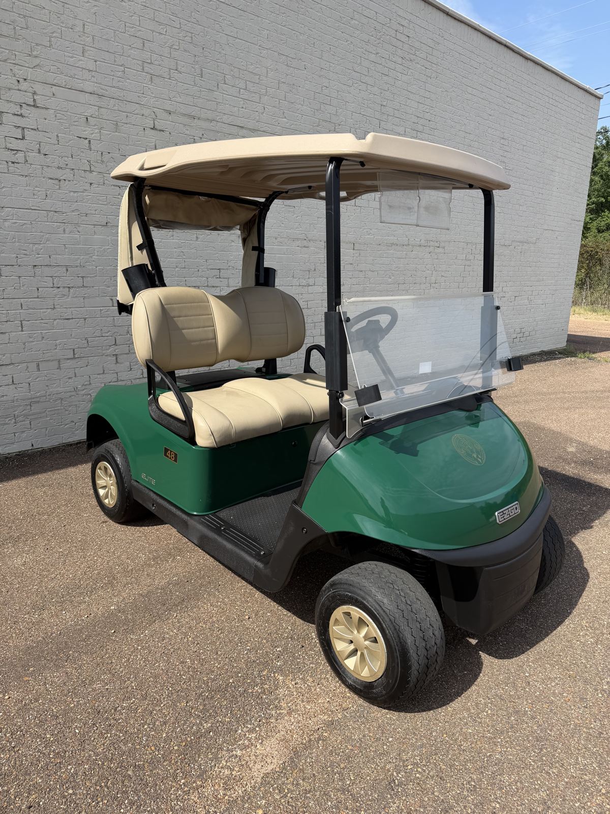 2021 E-Z-GO RXV Elite Electric Golf Cart - Forest Green - Samsung Lithium Battery - view 2 - Jane's Golf Carts Pearl MS