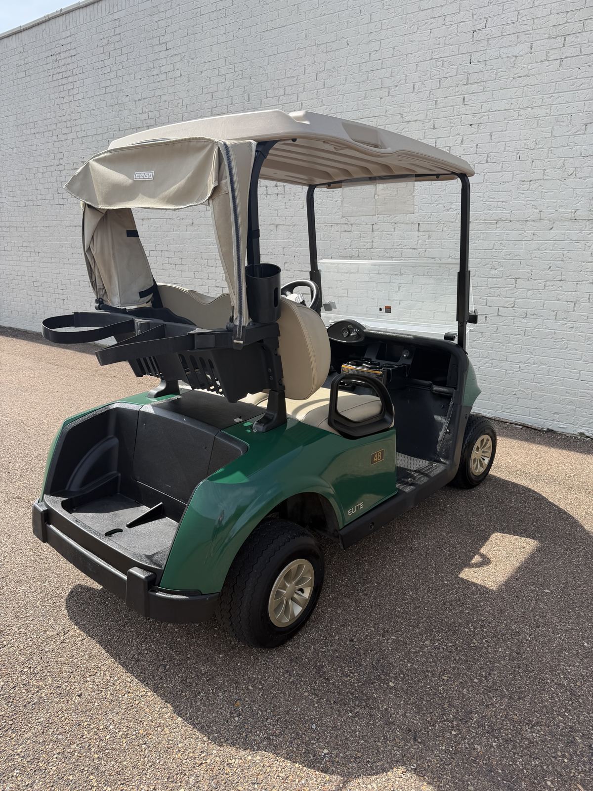2021 E-Z-GO RXV Elite Electric Golf Cart - Forest Green - Samsung Lithium Battery - view 3 - Jane's Golf Carts Pearl MS