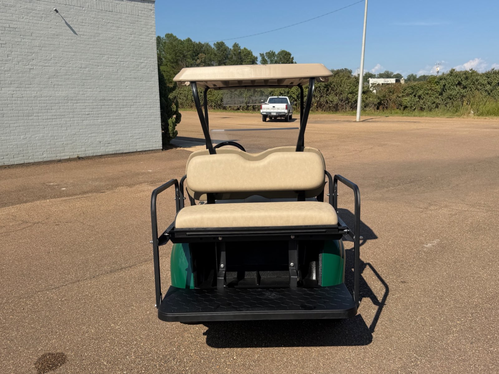 2021 E-Z-GO RXV Elite 4-Passenger Electric Golf Cart - Green - Samsung Lithium Battery - rear flip seat - Jane's Golf Carts Pearl MS