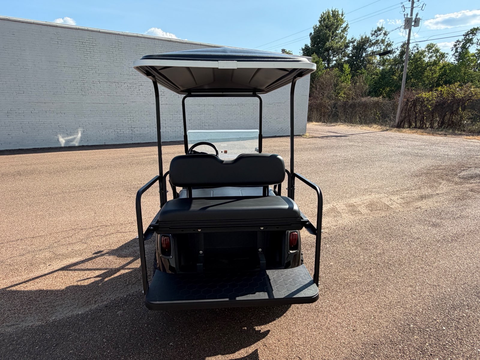 2026 E-Z-GO RXV Elite 4-Passenger Electric Golf Cart - Black - Certified Pre-Owned - Samsung Lithium Battery - rear flip seat - Jane's Golf Carts Pearl MS