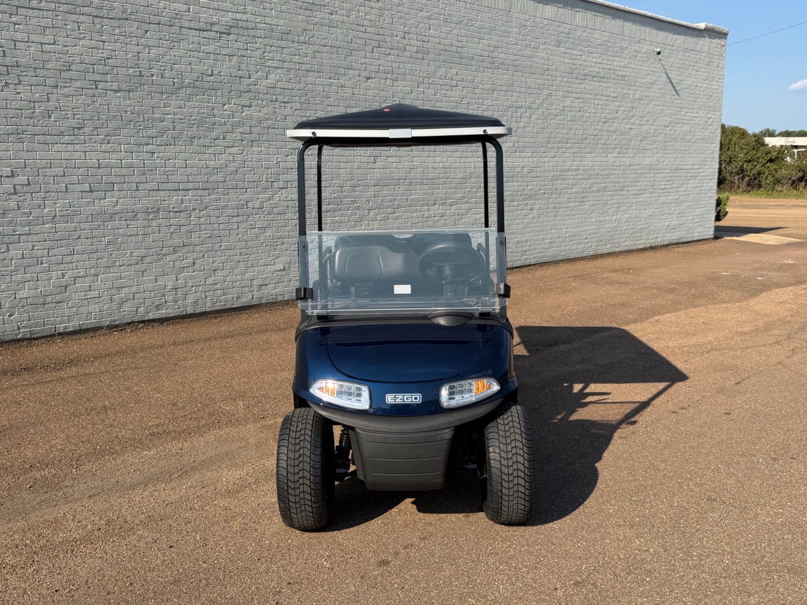 2026 E-Z-GO RXV Elite 4-Passenger Electric Golf Cart - Blue - Certified Pre-Owned - Samsung Lithium Battery - front - Jane's Golf Carts Pearl MS
