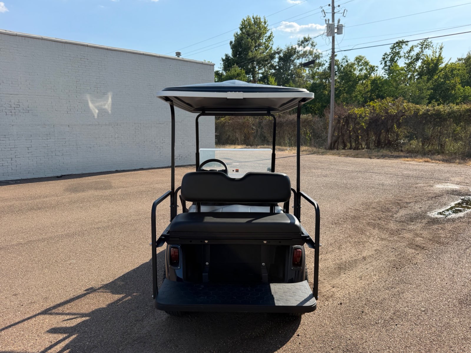 2026 E-Z-GO RXV Elite 4-Passenger Electric Golf Cart - Blue - Certified Pre-Owned - Samsung Lithium Battery - rear flip seat - Jane's Golf Carts Pearl MS