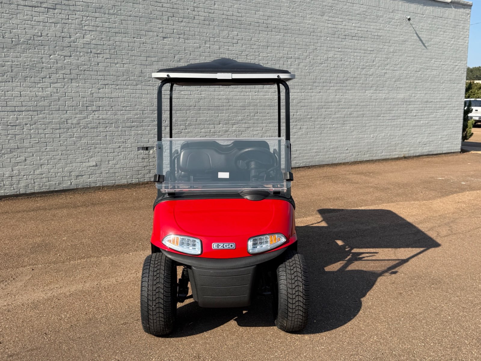 2026 E-Z-GO RXV Elite 4-Passenger Electric Golf Cart - Red - Certified Pre-Owned - Samsung Lithium Battery - front - Jane's Golf Carts Pearl MS